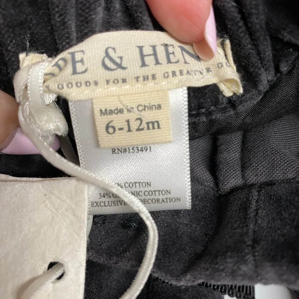 New Hope & Henry Pants Size 6-12 Months